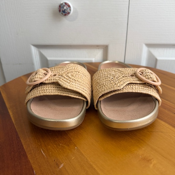 Kate Spade Maribelle raffia leather sandals size 7.5 - Picture 2 of 10
